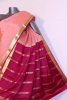 Contrast Classic Pure Mysore Crepe Silk Saree